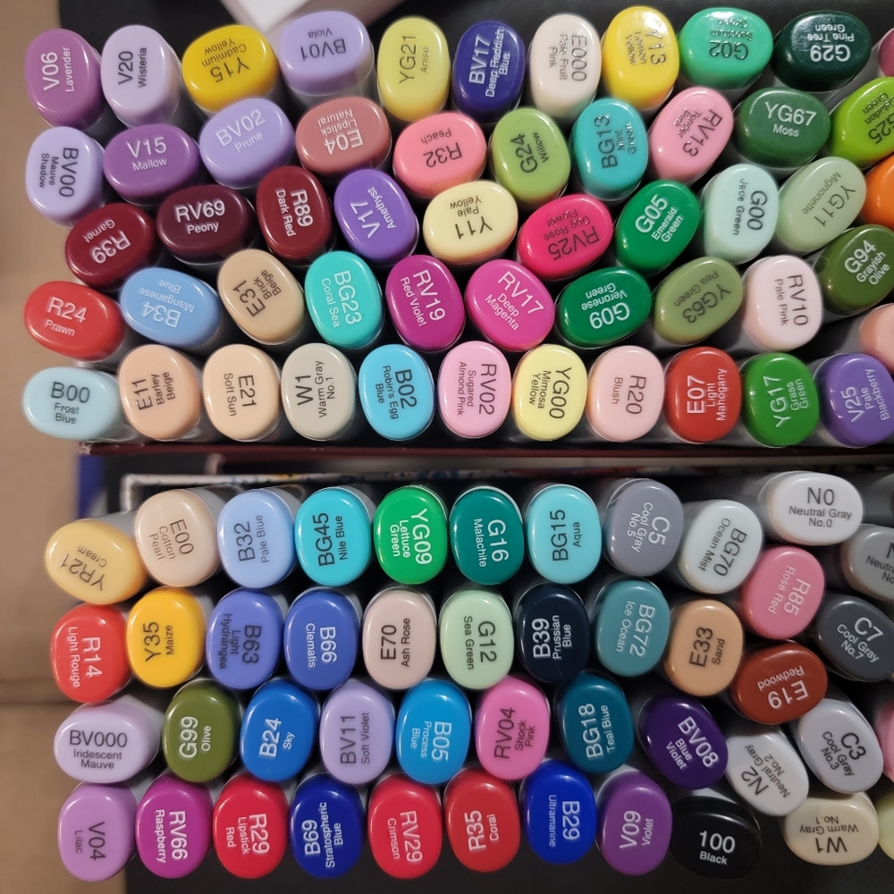 130 copic sketch markers